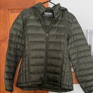 Heat Keep Women's Olive Puffer Jacket